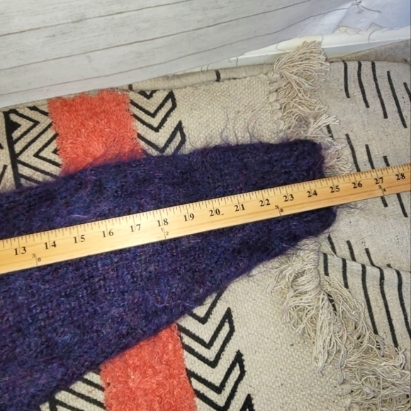 NEVA McINTOSH 100% SCOTTISH WOOL GEOMETRIC PURPLE SWEATER, SZ MEDIUM/LARGE - Picture 13 of 14